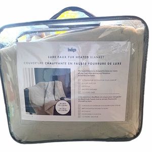 Luxe Faux Fur Heated Blanket